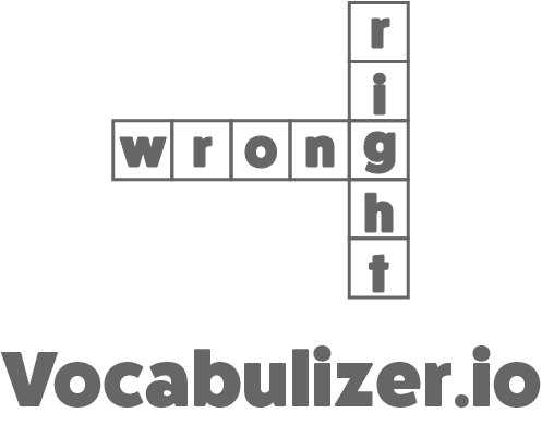 Two crossword puzzle clues - the across clue reads 'wrong' and the down clue reads 'right'